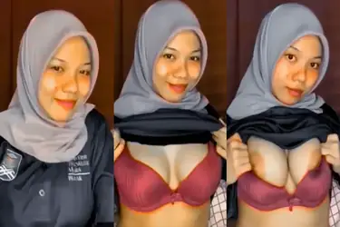 Bokep Maya Alissa Hijab BH Merah Godain Pascol